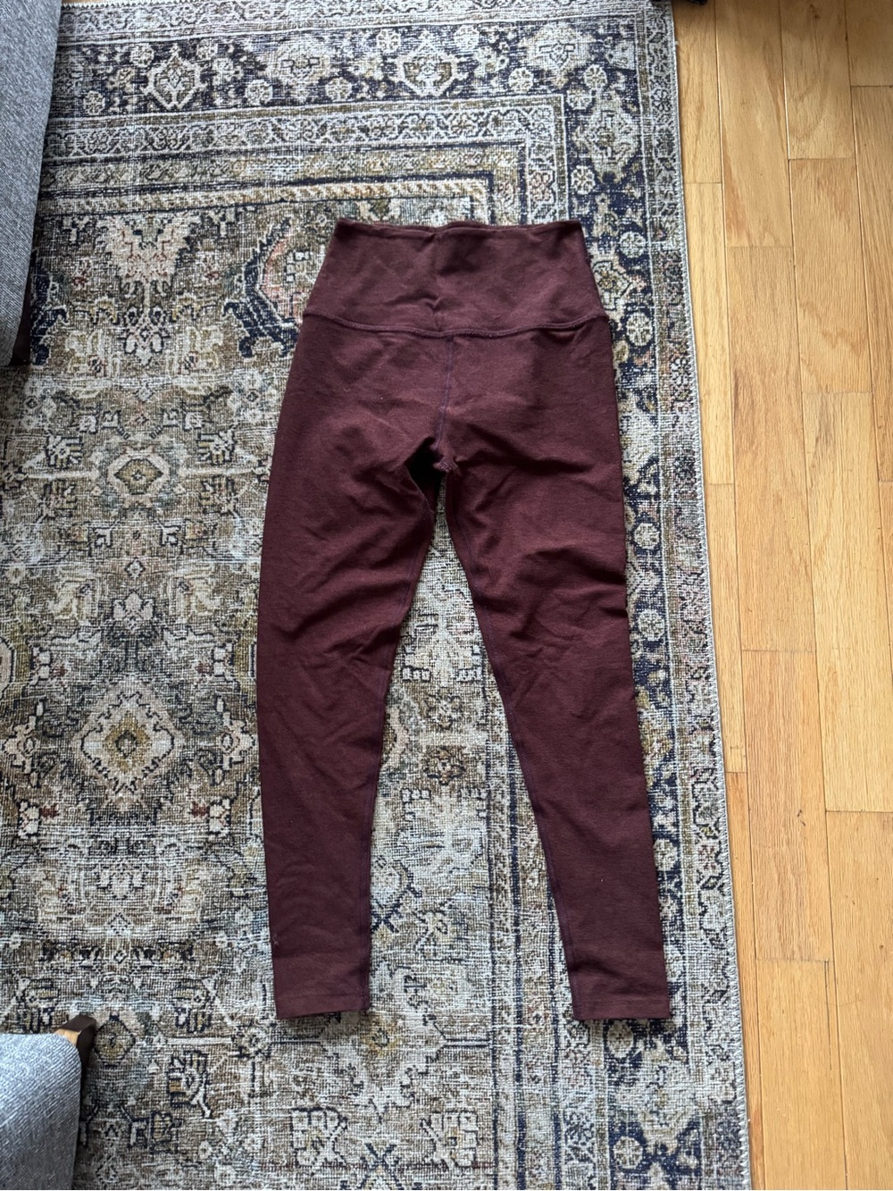Beyond Yoga Womens Brown/Burgundy High-Waist Leggings